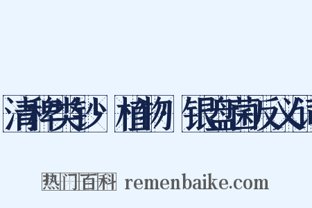 清稗类钞·植物·银盘菌反义词是什么意思的图片